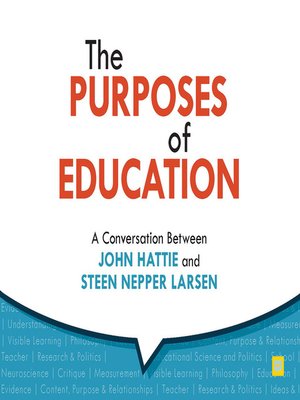 cover image of The Purposes of Education